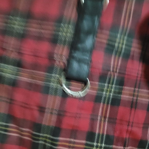 XXL red plaid killstar skirt - Picture 2 of 6